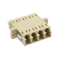InLine LWL Kupplung, Quad LC/LC, multimode, beige, Keramik-Hlse, zum Einbau