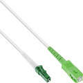 InLine® LWL Simplex Kabel, FTTH, LC/APC 8° zu SC/APC 8°, 9/125µm, OS2, 0,5m