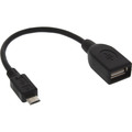 InLine® Micro-USB OTG Adapterkabel, Micro-B Stecker an USB A Buchse, - 31606