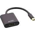 InLine® Mini DisplayPort HDMI Adapterkabel Aluminium mit Audio, 0,15m - 17193S
