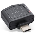 InLine Mini USB-C 96KHz Hi-Res Audio Adapter mit PD, USB-C zu 3,5mm + - 33054B