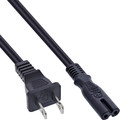 InLine® Netzkabel, Netzstecker USA auf Euro 8 C7 Stecker, 0,5m