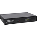 InLine® Netzwerk Switch 8-Port, Gigabit Ethernet, 10/100/1000MBit/s, Desktop, Metall, lüfterlos, geschirmte Ports