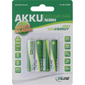 InLine NiMH-Akku, Micro (AAA), 900mAh, vorgeladen, im 4er Blister