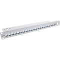 InLine® Patchfeld 24-fach, Keystone Leerblech Patchpanel, 19, 1HE, - 76824G