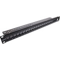 InLine® Patchfeld 24-fach, Keystone Leerblech Patchpanel, 19, 1HE, - 76824H