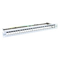 InLine Patchfeld 24-fach, Keystone Snap-In Leerblech Patchpanel, 48,26cm (19), 1HE, lichtgrau RAL7035