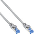 InLine® Patchkabel, Cat.6A, S/FTP, TPE flexibel, grau, 0,5m - 74855