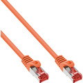 InLine® Patchkabel, S/FTP (PiMf), Cat.6, 250MHz, PVC, Kupfer, orange, - 76422O