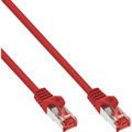 InLine® Patchkabel, S/FTP (PiMf), Cat.6, halogenfrei, Kupfer, rot, - 76922R