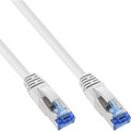 InLine® Patchkabel, S/FTP (PiMf), Cat.6A, halogenfrei, weiß, 1,5m - 76814W