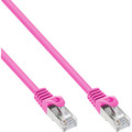 InLine® Patchkabel, SF/UTP, Cat.5e, pink, 0,3m - 72533M