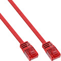 InLine® Patchkabel flach, U/UTP, Cat.6, rot, 1,5m - 71614R