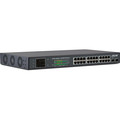 InLine® PoE+ Gigabit Netzwerk Switch 24 Port, 1Gb/s, 2xSFP, 19 1HE (Winkel enthalten), Metall, Lüftersteuerung, mit Display, 420W