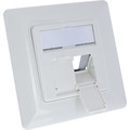 InLine® Rahmenset für 2x RJ45 Bu/LSA Einsatz, Keystone SNAP-In, weiß RAL9010