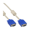 InLine S-VGA Kabel, 15pol HD Stecker / Stecker, beige, 0,5m