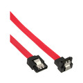 InLine SATA Anschlusskabel abgewinkelt, mit Sicherheitslasche, 0,15m