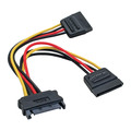 InLine® SATA Strom-Y-Kabel, SATA Buchse an 2x SATA Stecker, 0,3m