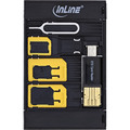 InLine SIM-BOX, Simkartenadapter und Zubehörbox mit OTG Kartenleser - 35091