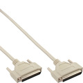 InLine® Serielles Kabel, 37pol Stecker / Stecker, vergossen, 1:1 5m - 37375