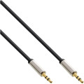 InLine® Slim Audio Kabel Klinke 3,5mm ST/ST, Stereo, 1m - 99211I