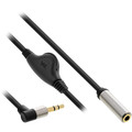 InLine® Slim Audio Kabel Klinke 3,5mm ST gewinkelt / BU, mit - 99253C