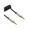 InLine® Slim Audio Spiralkabel Klinke 3,5mm ST/ST, 4-polig, Stereo, - 99271