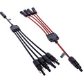 InLine® Solarkabel 4-fach Verteiler-Set schwarz/rot 0,42m - 95040