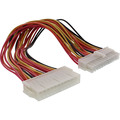 InLine Strom Verlngerung intern, 24pol ATX Stecker / Buchse, Netzteil zu Mainboard, 0,2m
