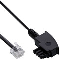 InLine TAE-F Kabel fr DSL Splitter, TAE-F Stecker an Western 6/2 DEC Stecker, 2m