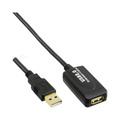 InLine® USB 2.0 Aktiv-Verl., mit Signalverstärkung Repeater, ST A / BU A, 25m