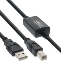 InLine® USB 2.0 Kabel, aktiv mit Signalverstärkung Repeater, A an B, 10m