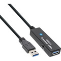 InLine® USB 3.0 Aktiv-Verlängerung, Stecker A an Buchse A, schwarz, 20m