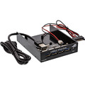 InLine® USB 3.0 Hub, 4-fach für den 8,89cm (3,5) Schacht, schwarz - 33395B