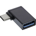 InLine® USB 3.2 Gen.2 Adapter, USB-C Stecker an A Buchse 90° OTG - 35805W
