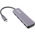 InLine® USB 3.2 Hub, USB-C zu 4x USB A 10Gb/s, Metallgehäuse, grau - 33271R
