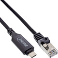 InLine® USB 3.2 Netzwerkadapter Kabel, Gigabit, USB-C zu RJ45 5m - 33381B