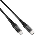 InLine USB-C Lightning Kabel, für iPad, iPhone, iPod, schwarz/Alu, 1m MFi-zertifiziert