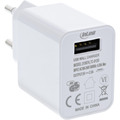 InLine® USB Ladegerät Single, Netzteil, 100-240V zu 5V/2,5A, weiß