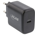 InLine® USB PD Netzteil, GaN Ladegerät, Single USB-C, Power Delivery, 65W