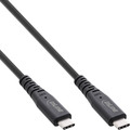 InLine USB4 Kabel, USB-C Stecker/Stecker, PD 240W, 8K60Hz, TPE schwarz, 0,5m