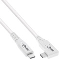 InLine® USB4 Kabel, USB-C, einseitig gewinkelt, PD 240W, 8K60Hz, TPE, - 35916W