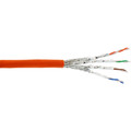 InLine® Verlegekabel Cat.7a, S/FTP (PiMF) 4x2x0,58 AWG23, 1200MHz, - 71010I