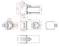 Keystone Einbauadapter RJ45 STP, Cat.6A, 90 Anschlu
