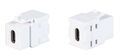 Keystone Einbauadapter USB3.1 wei, Typ-C-Buchse/C-Buchse, 10Gbit/s, 60W