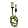 LC-Power LC-C-USB-Lightning-1M-7 (MFI) USB A zu Lightning Kabel, grün/grau, 1m