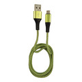 LC-Power LC-C-USB-MICRO-1M-7 USB A zu Micro-USB Kabel, grün/grau, 1m - 31332G