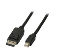 Mini DisplayPort - DisplayPort Kabel -- St-St, 1m, schwarz
