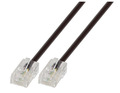 Modularkabel RJ45 (8/4) - RJ45 (8/4) -- schwarz, 10 m