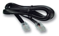 Modularkabel schwarz, 2 x RJ10 (4/4) -- Stecker, 1:1, 0,3 m